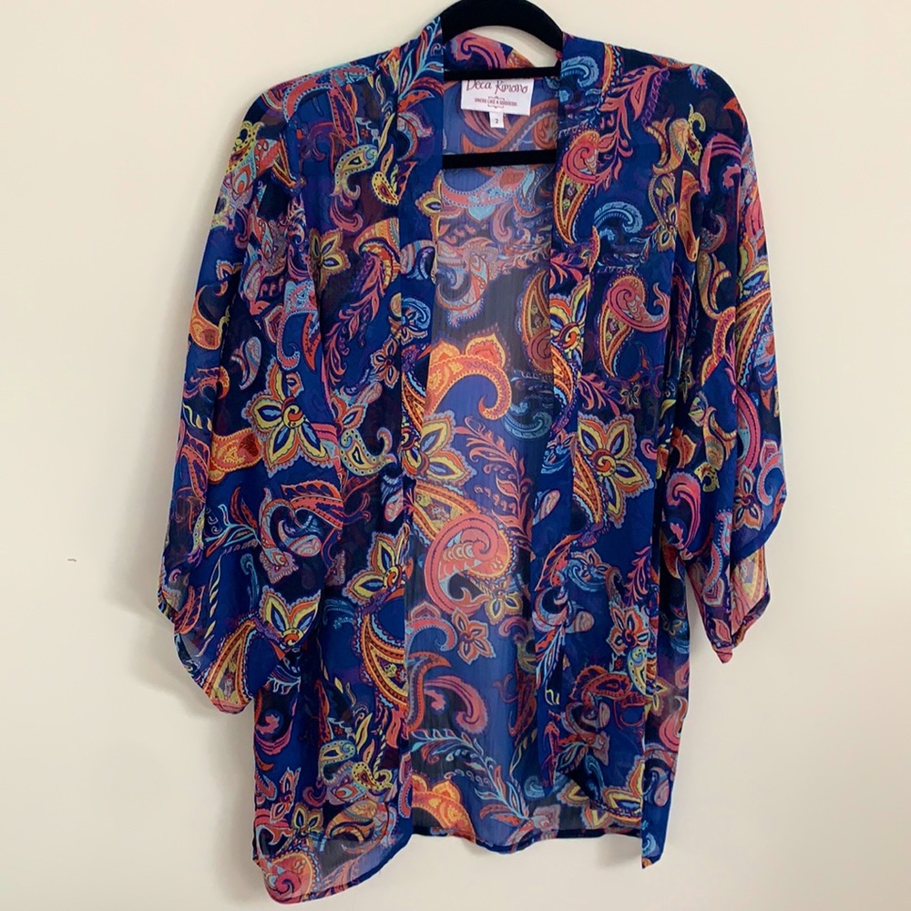 Gorgeous blue goddess kimono